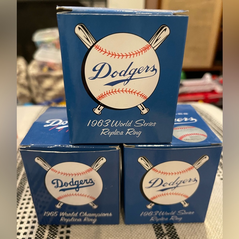 Dodgers Replica World Series Rings - 3 of them